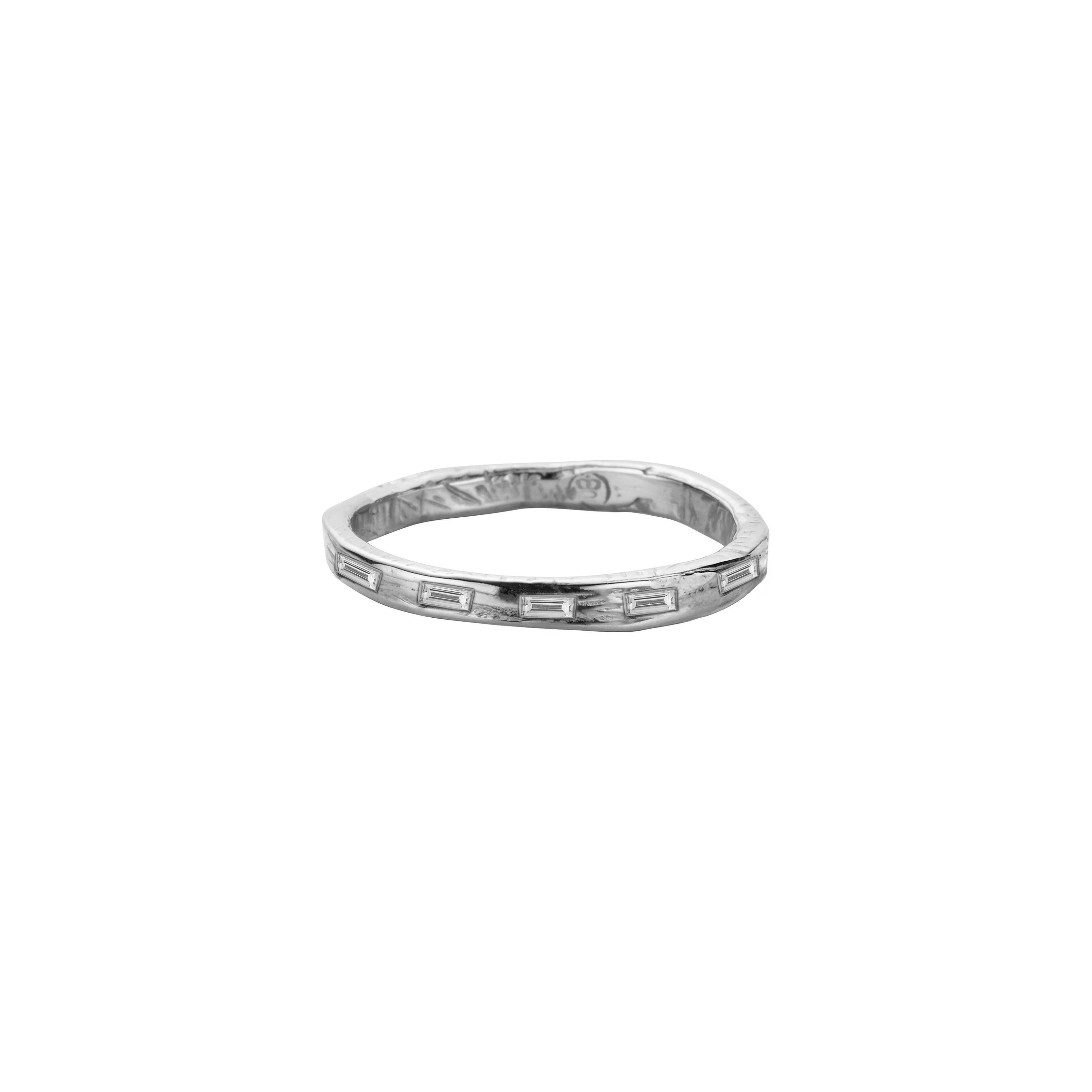 Ladies' Platinum Mini Posey Ring