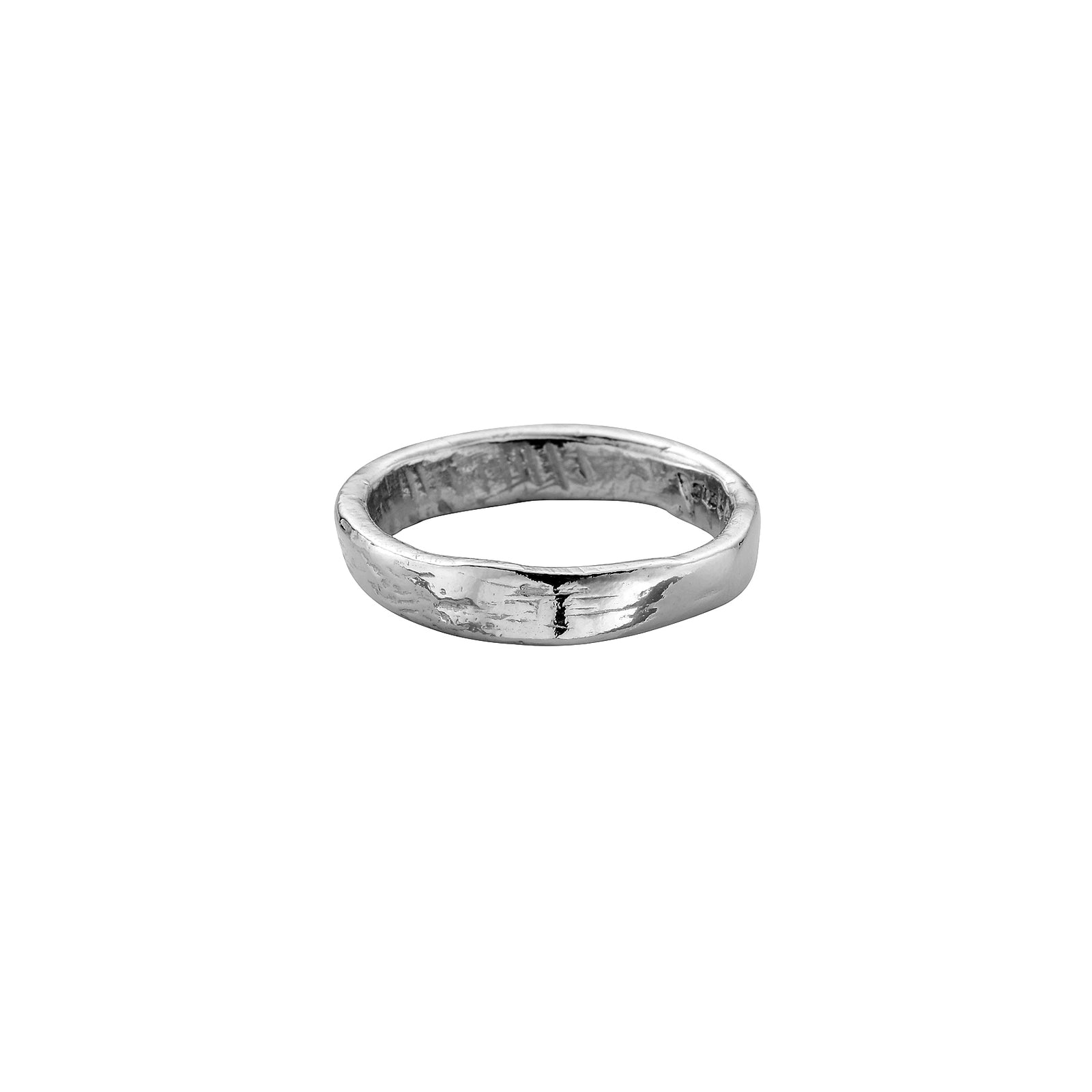 Ladies' Platinum Midi Posey Ring