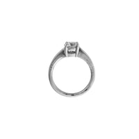 'The Eternity' Platinum Round 1ct Natural Diamond Claw Engagement Ring