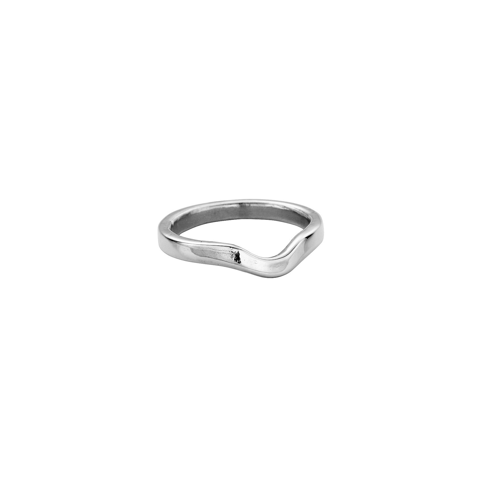 Platinum Wave Wedding Band