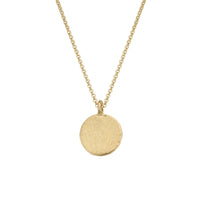Gold Large Moon Necklace