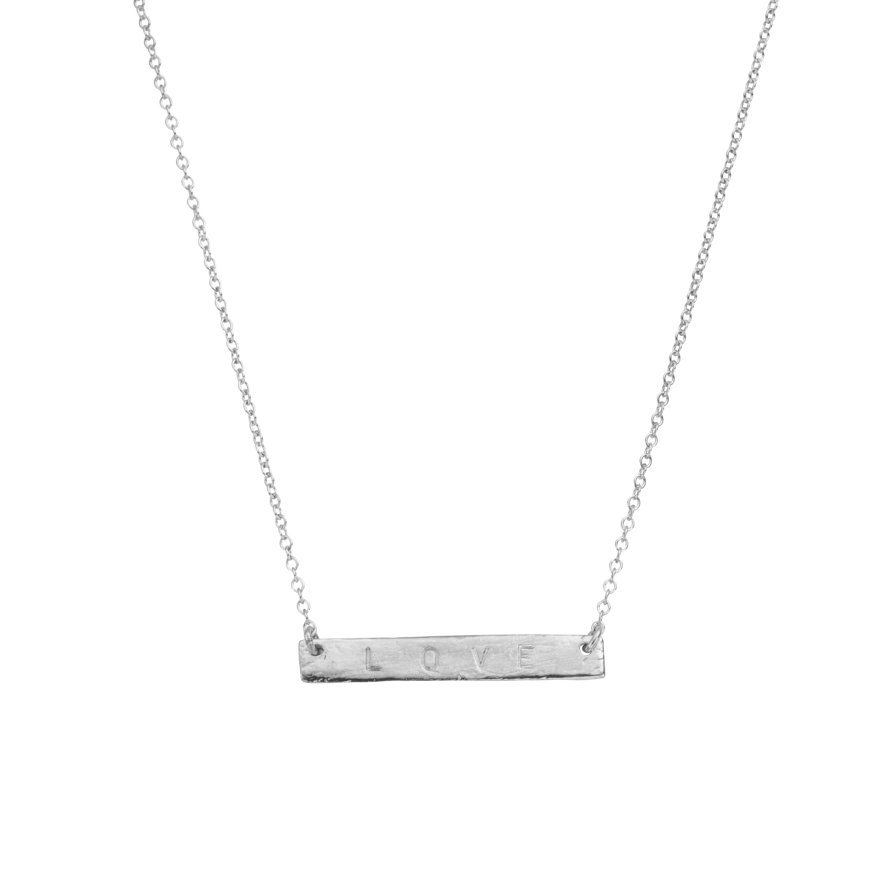Silver Bar Necklaces Handcrafted with Sterling Silver โ Daniella