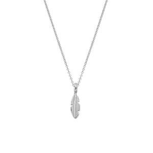 Silver Baby Feather Necklace