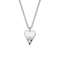 White Gold Maxi Heart Necklace