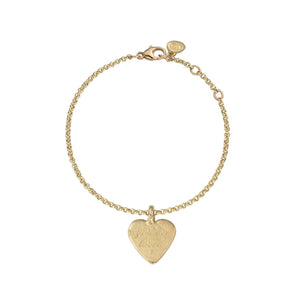 Gold Medium You Are Loved Chain Bracelet