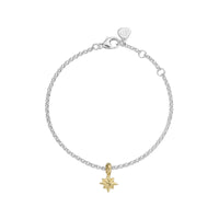 Silver & Gold Baby North Star Chain Bracelet
