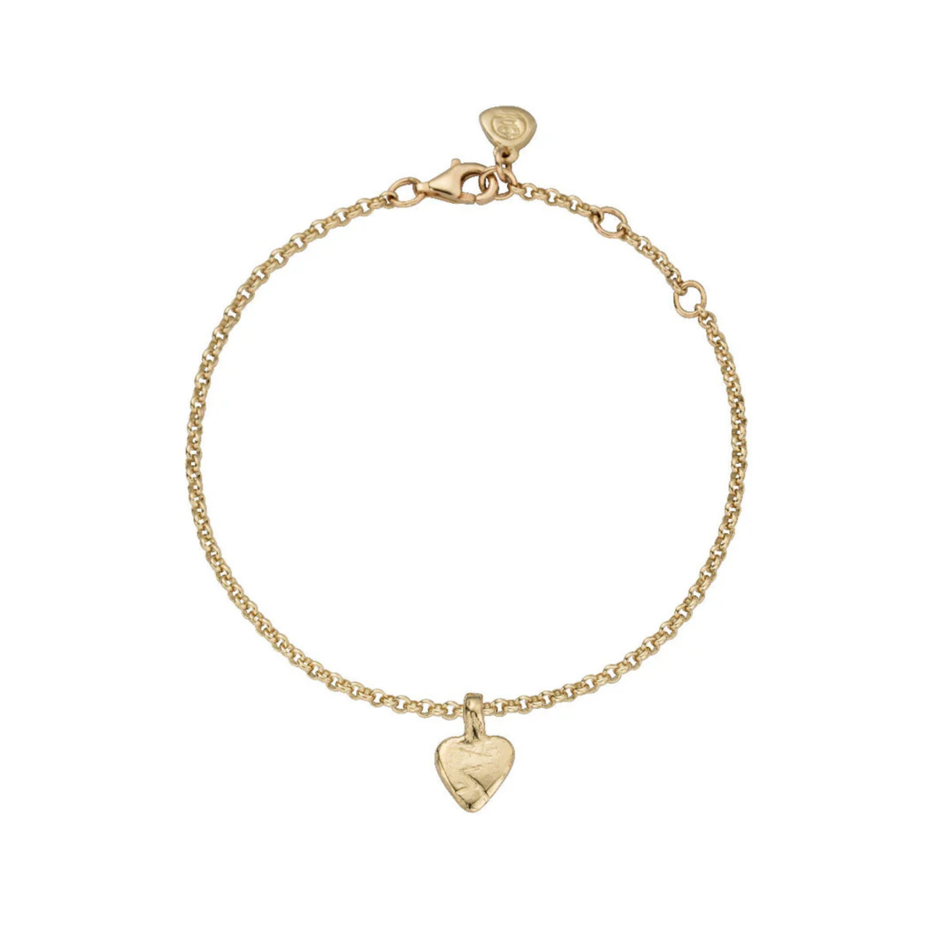 Gold Baby Heart Chain Bracelet