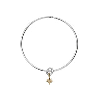 Silver & Gold Baby North Star Bangle