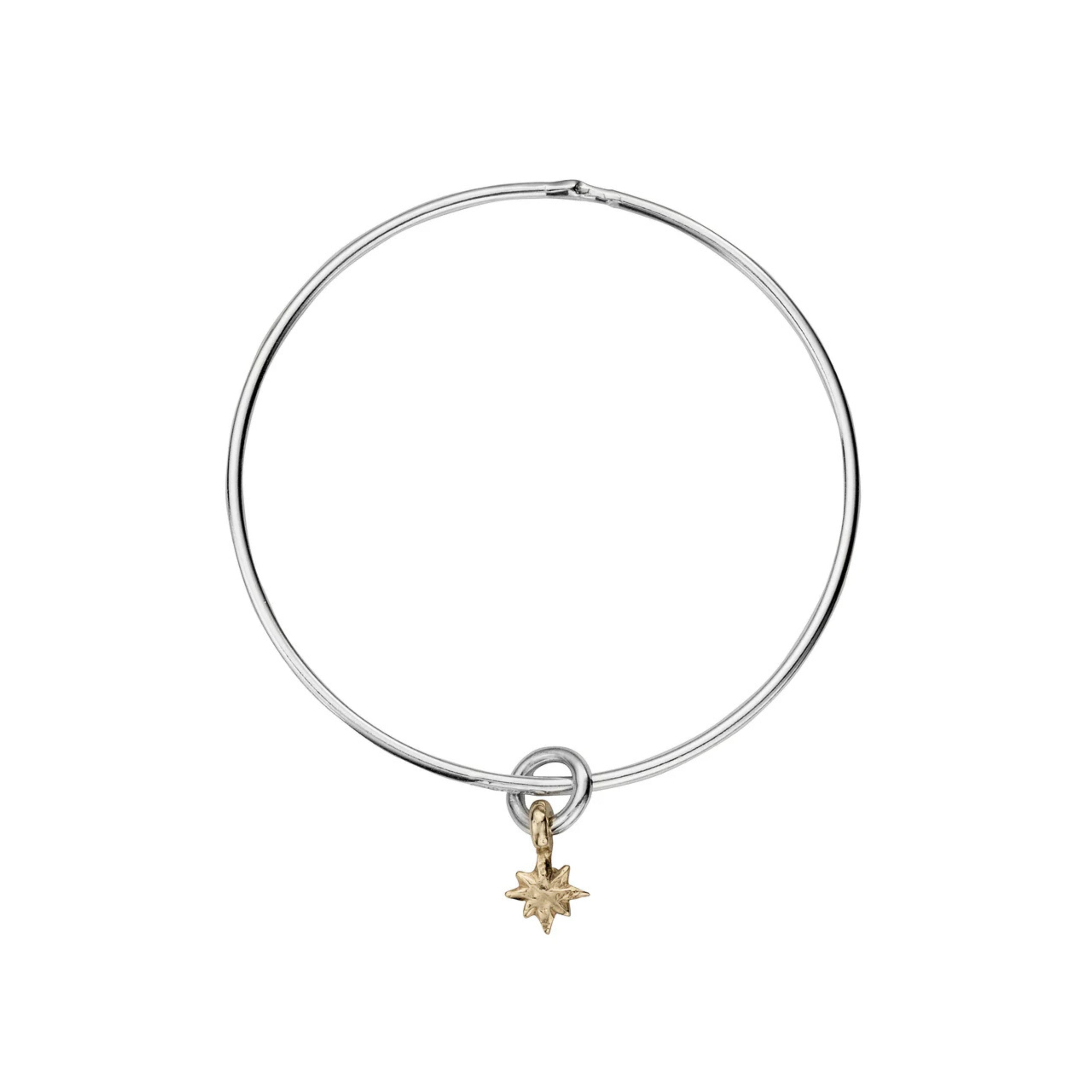 Silver & Gold Baby North Star Bangle