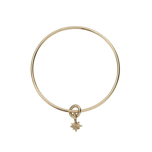 Gold Baby North Star Bangle