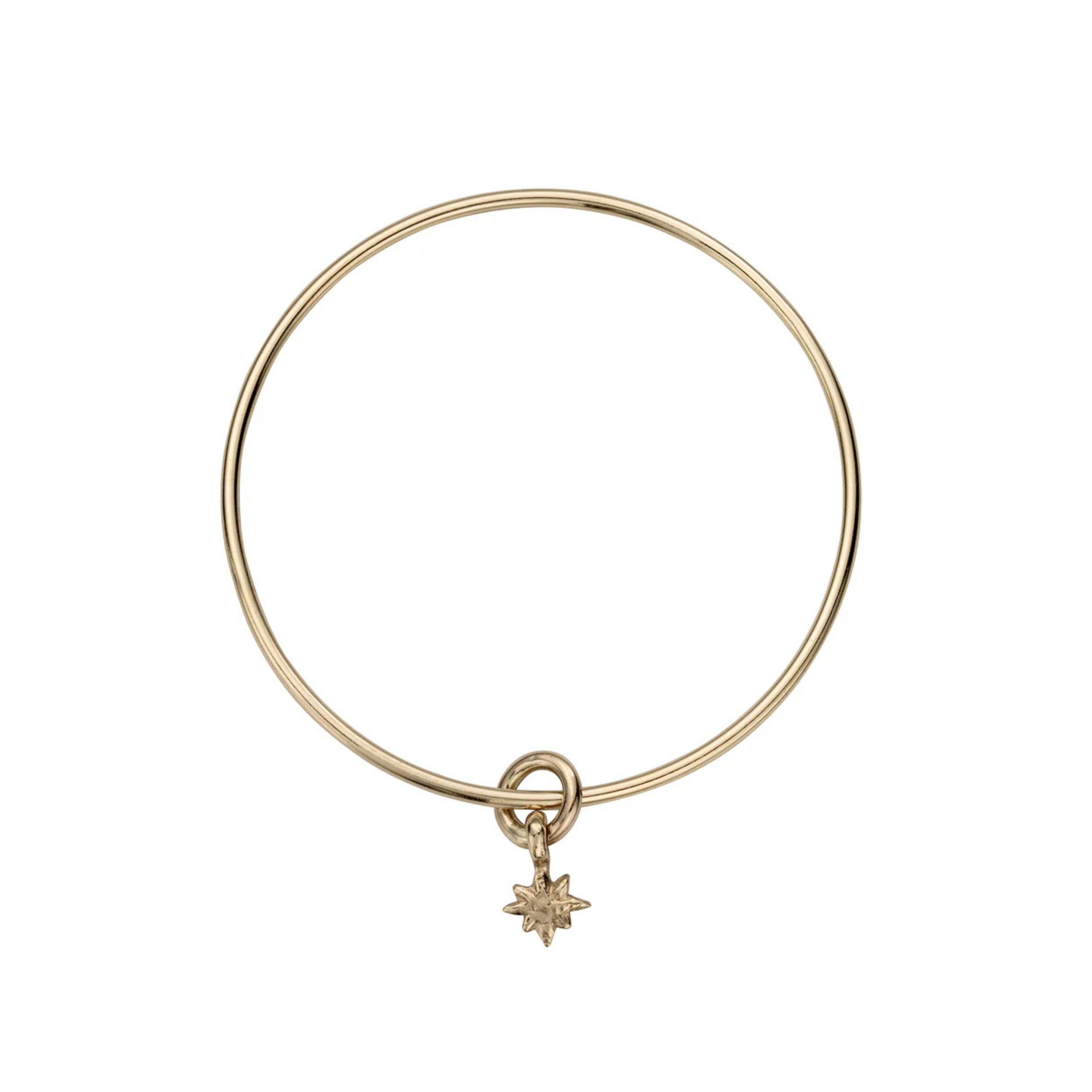 Gold Baby North Star Bangle