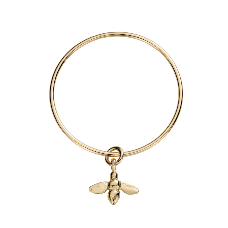 Gold Large Honey Bee Bangle