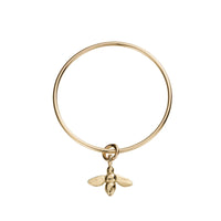 Gold Large Honey Bee Bangle