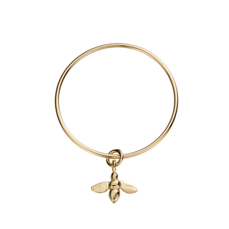 Gold Large Honey Bee Bangle