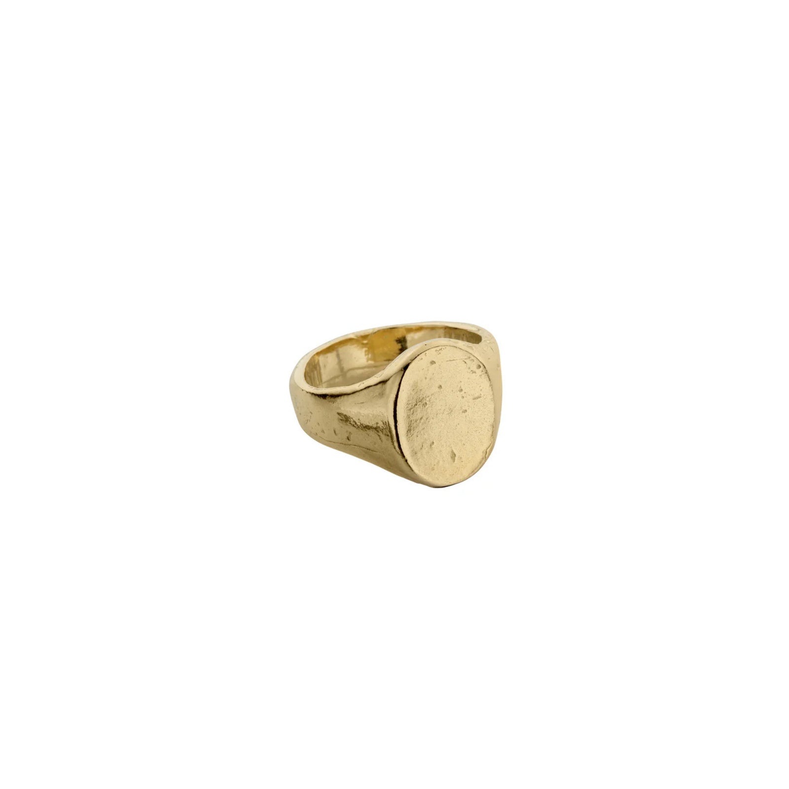Gold Oval Signet Ring