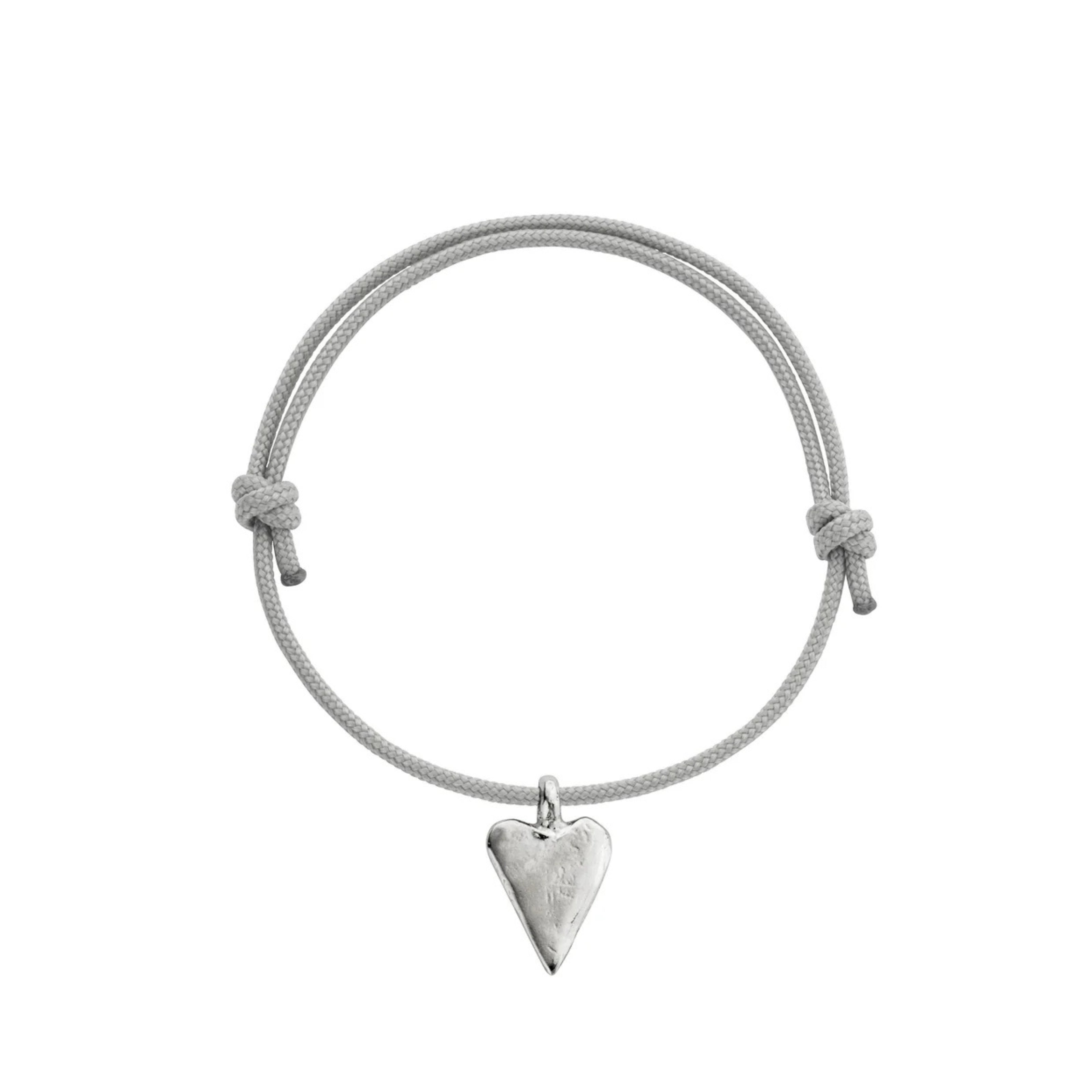 Silver Medium Heart Sailing Rope