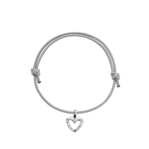 Silver Mini Open Heart Sailing Rope