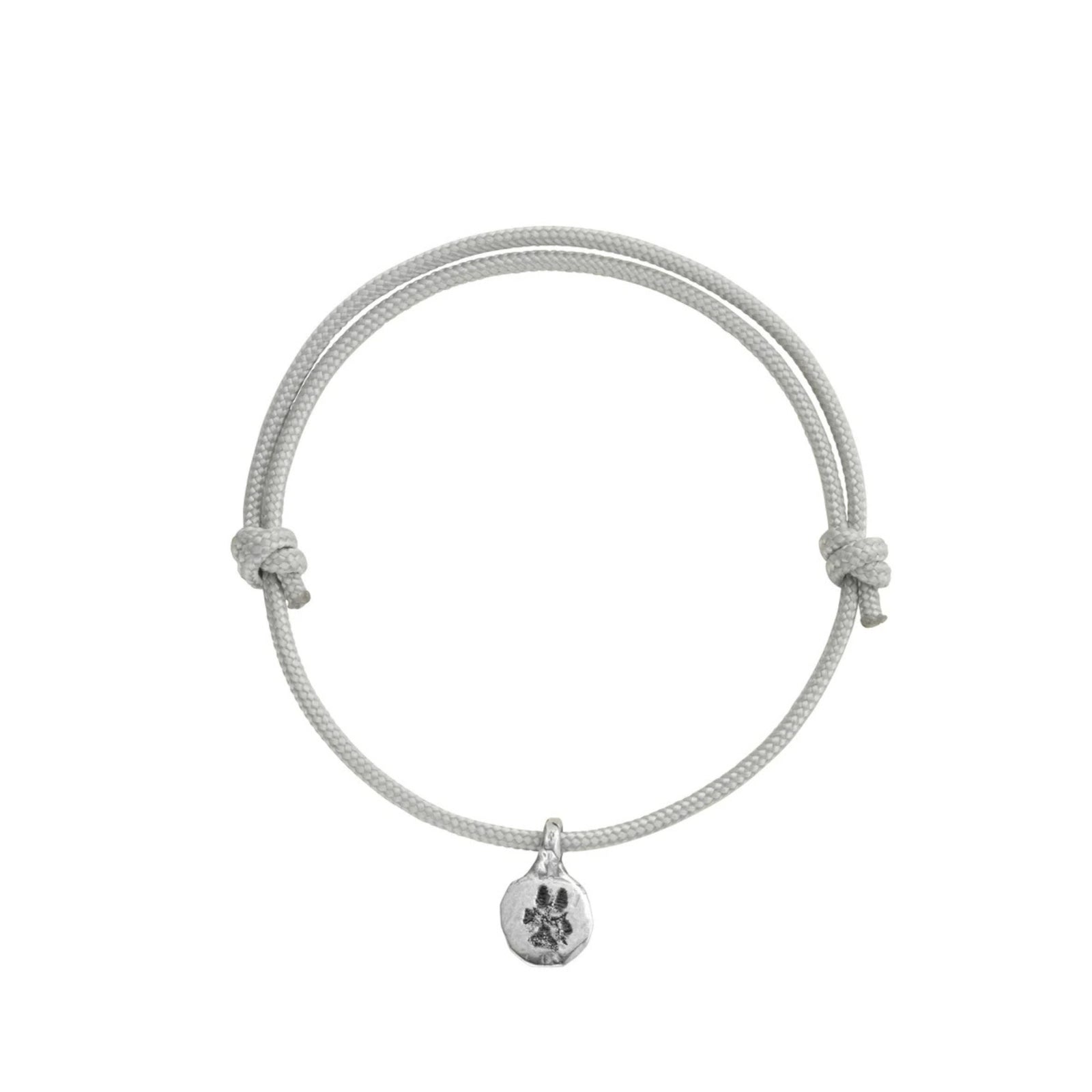Silver Mini Disc Sailing Rope with Paw Print