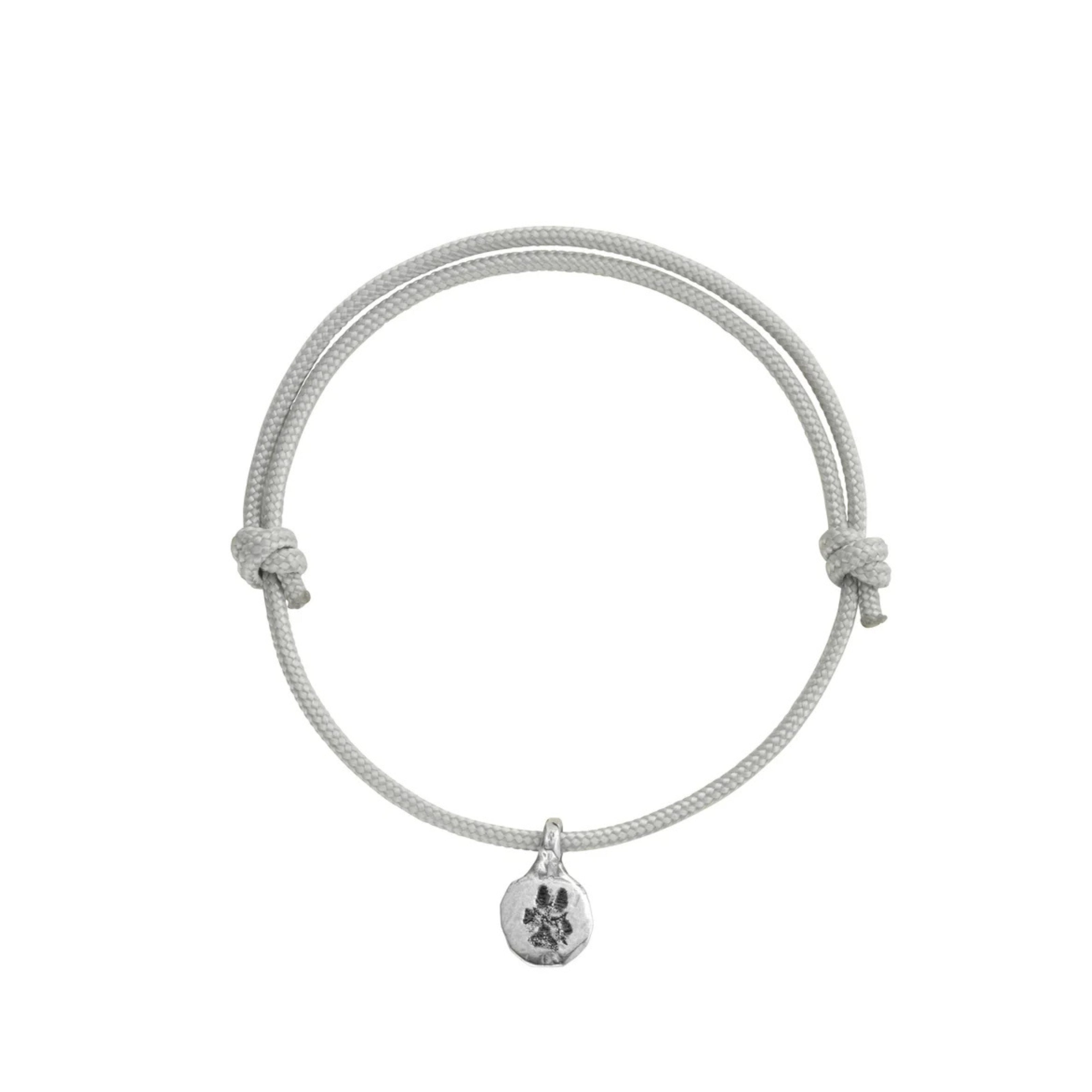 Silver Mini Disc Sailing Rope with Paw Print