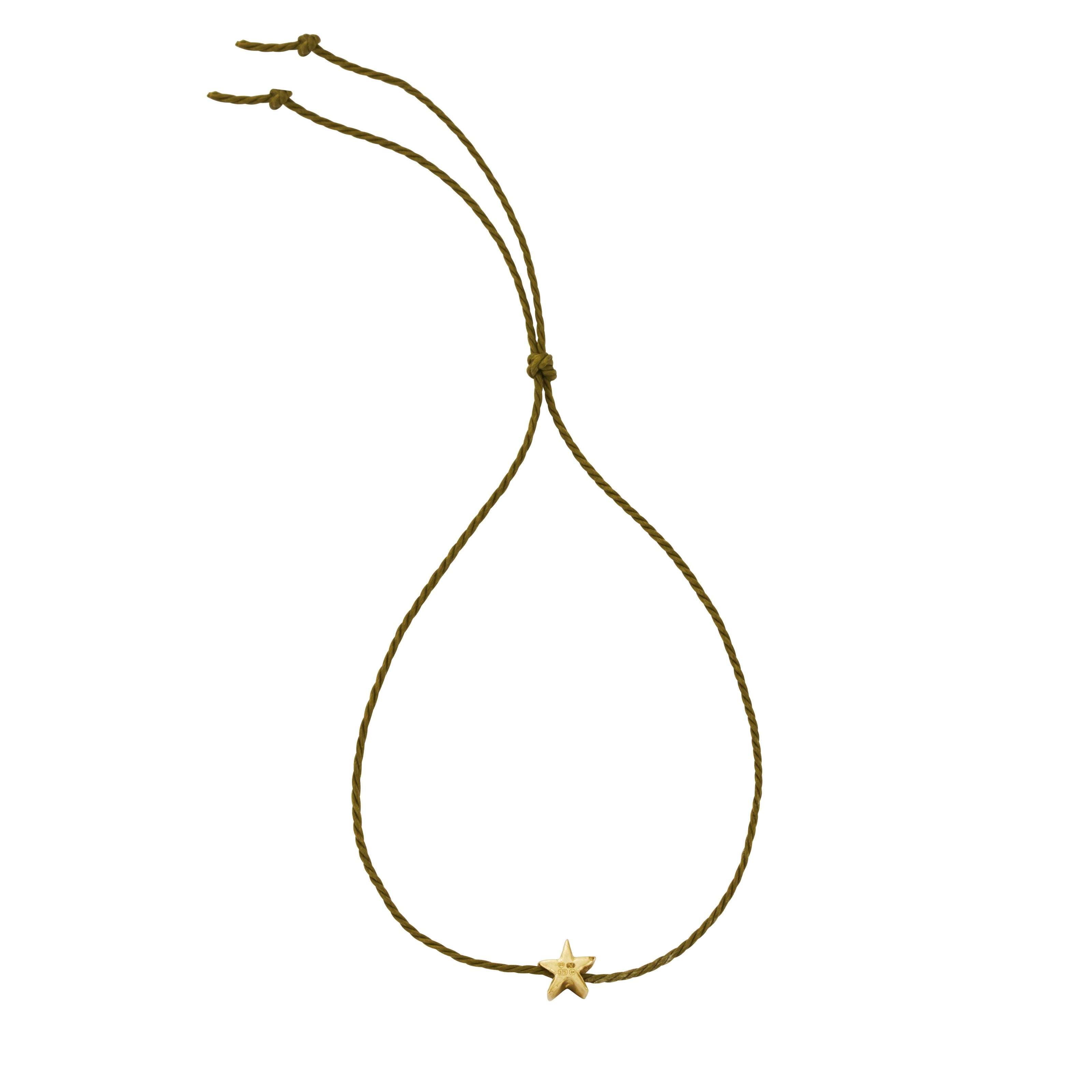 Gold Tiny Star Cord Bracelet