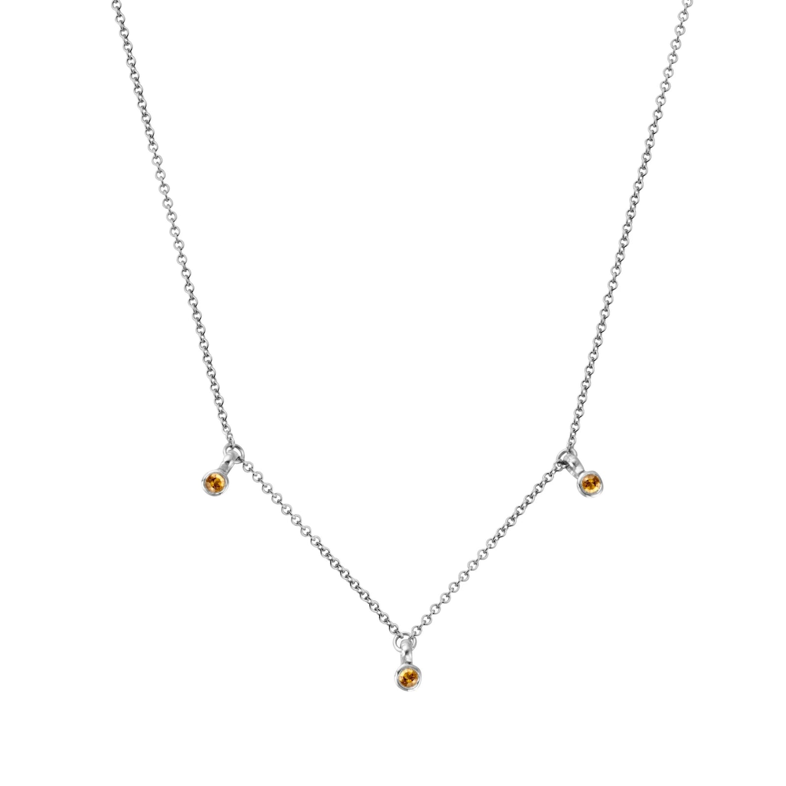 Silver Mini Citrine Gift Set