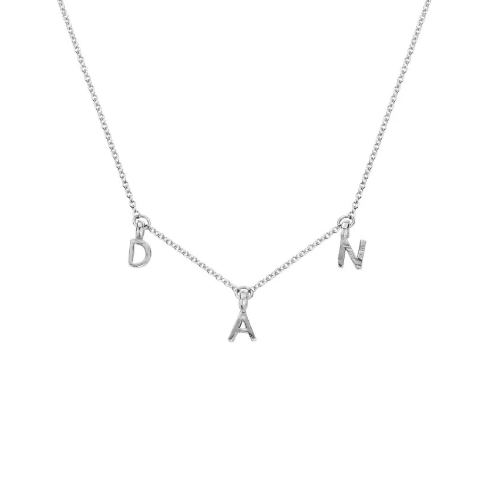 Silver Fixed Alphabet Necklace