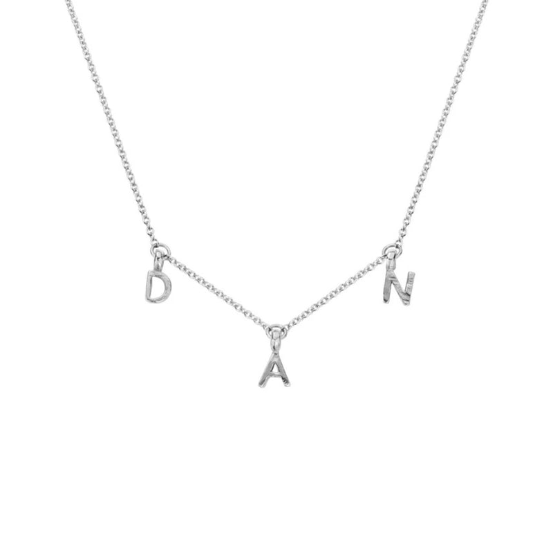 Silver Fixed Alphabet Necklace