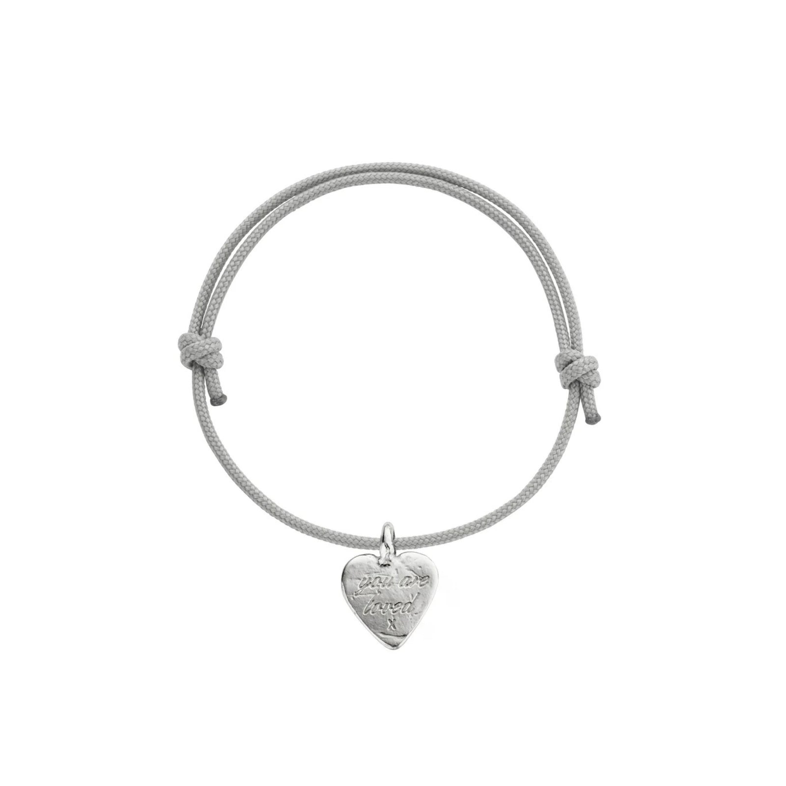 Silver Medium You Are Loved Sailing Rope