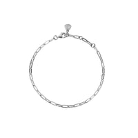 Silver Tiny Trace Chain Bracelet
