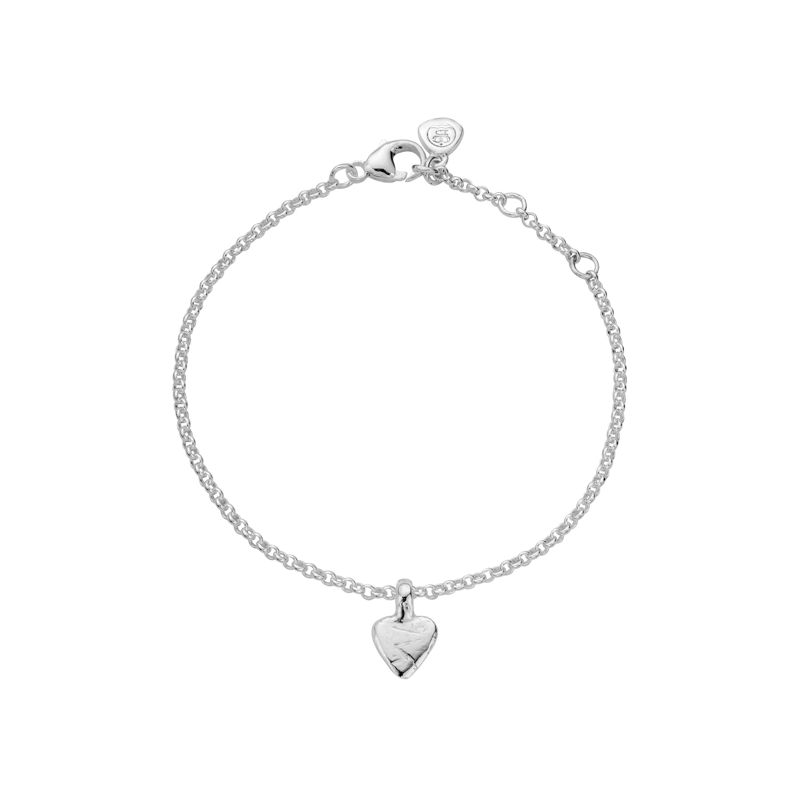 Silver Baby Heart Chain Bracelet