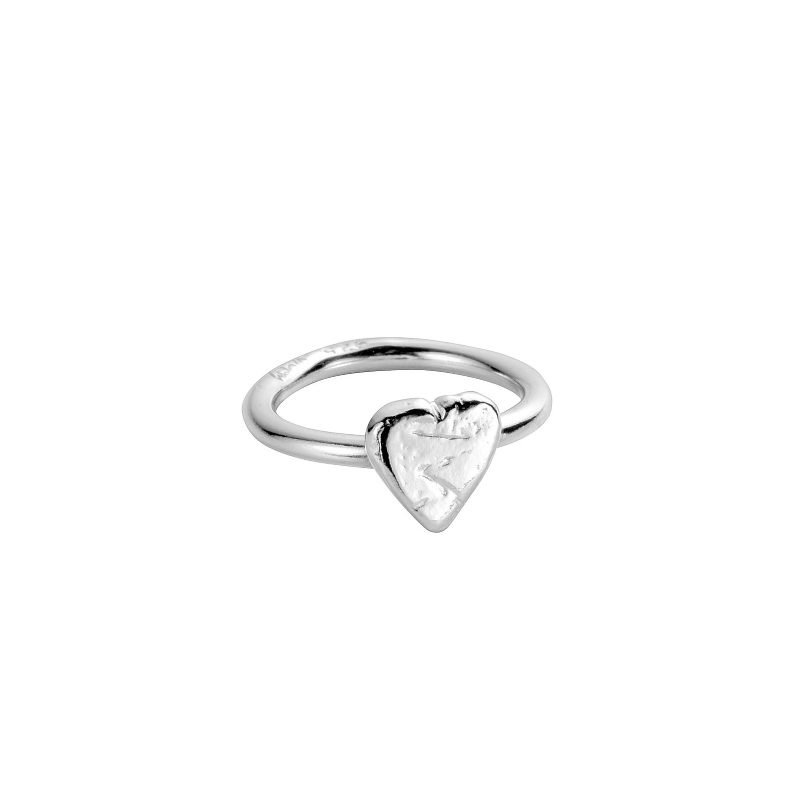 Silver Baby Heart Love Struck Ring