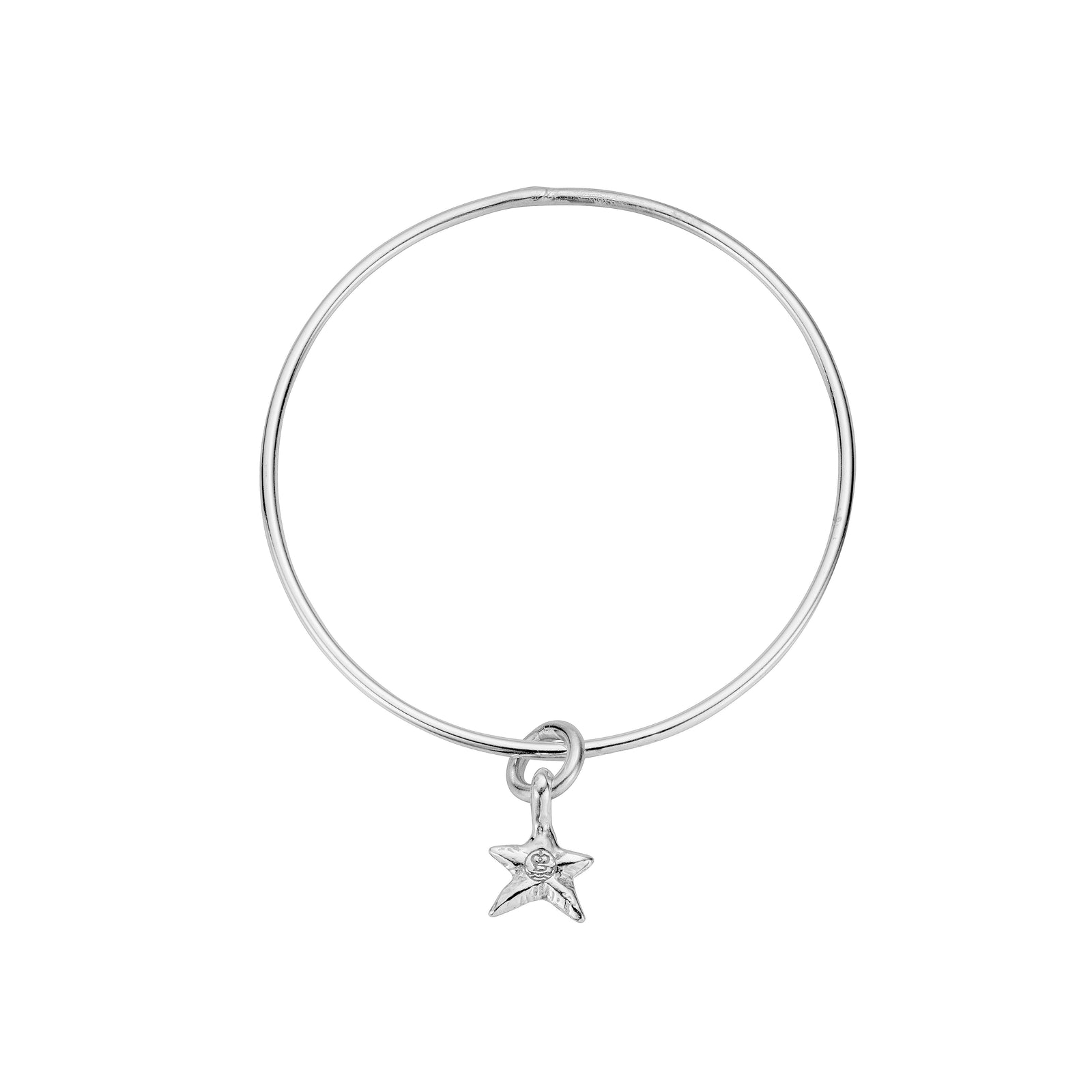 Silver Mini Star Bangle