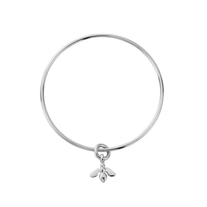 Silver Mini Honey Bee Bangle