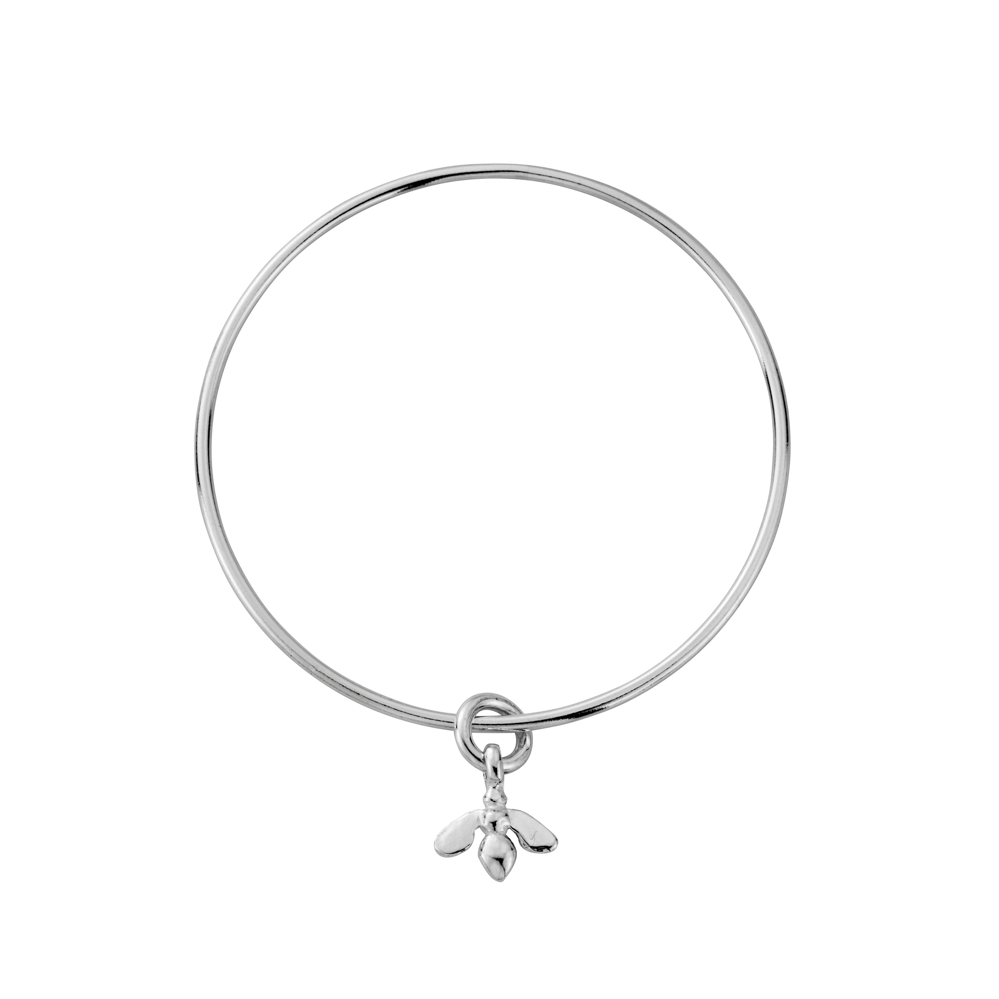 Silver Mini Honey Bee Bangle