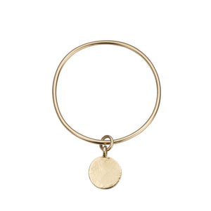 Gold Large Moon Bangle