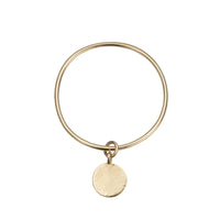 Gold Large Moon Bangle
