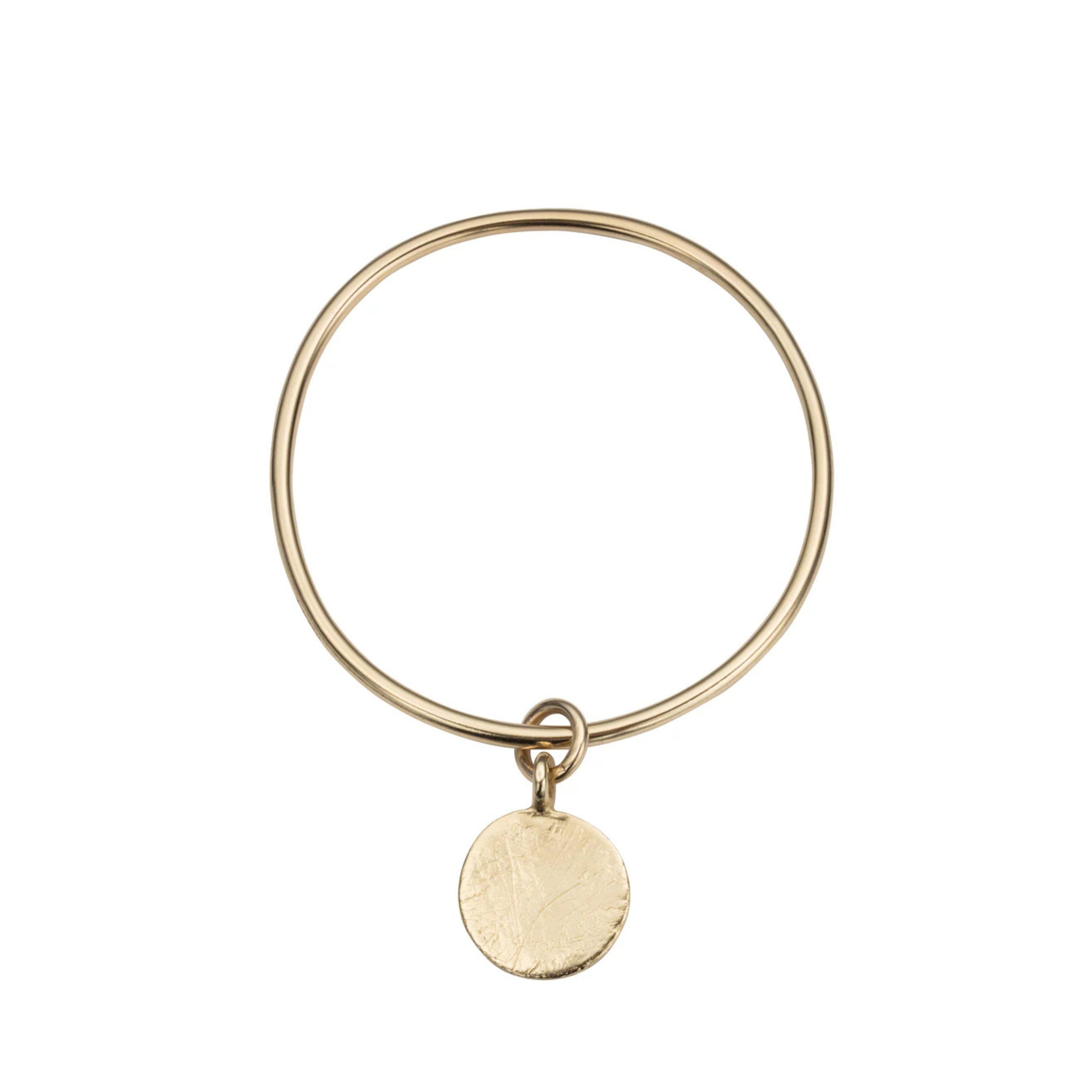 Gold Large Moon Bangle