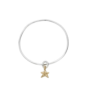 Silver & Gold Mini Star Bangle