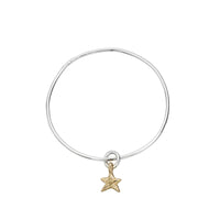 Silver & Gold Mini Star Bangle