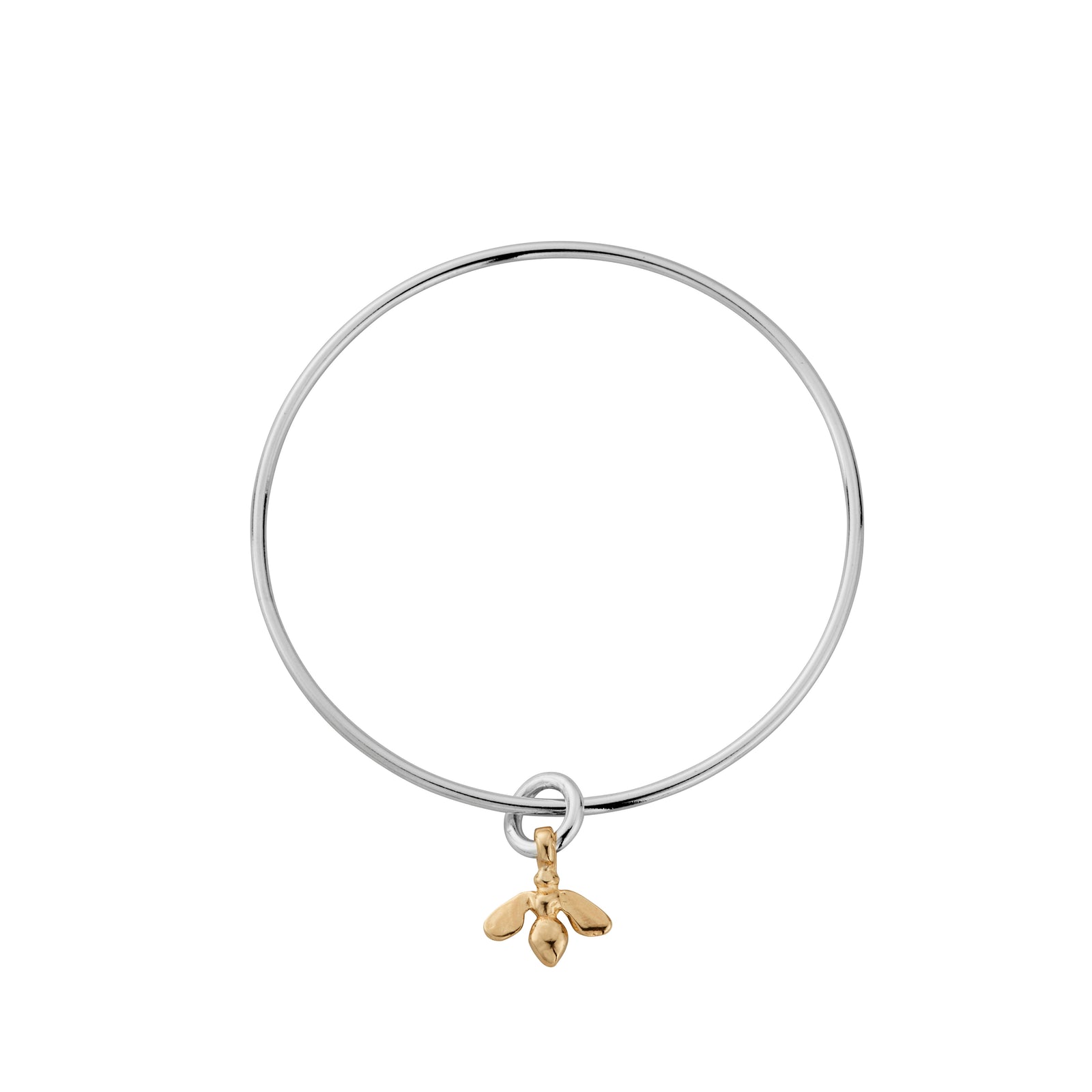 Silver & Gold Mini Honey Bee Bangle