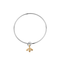 Silver & Gold Mini Honey Bee Bangle