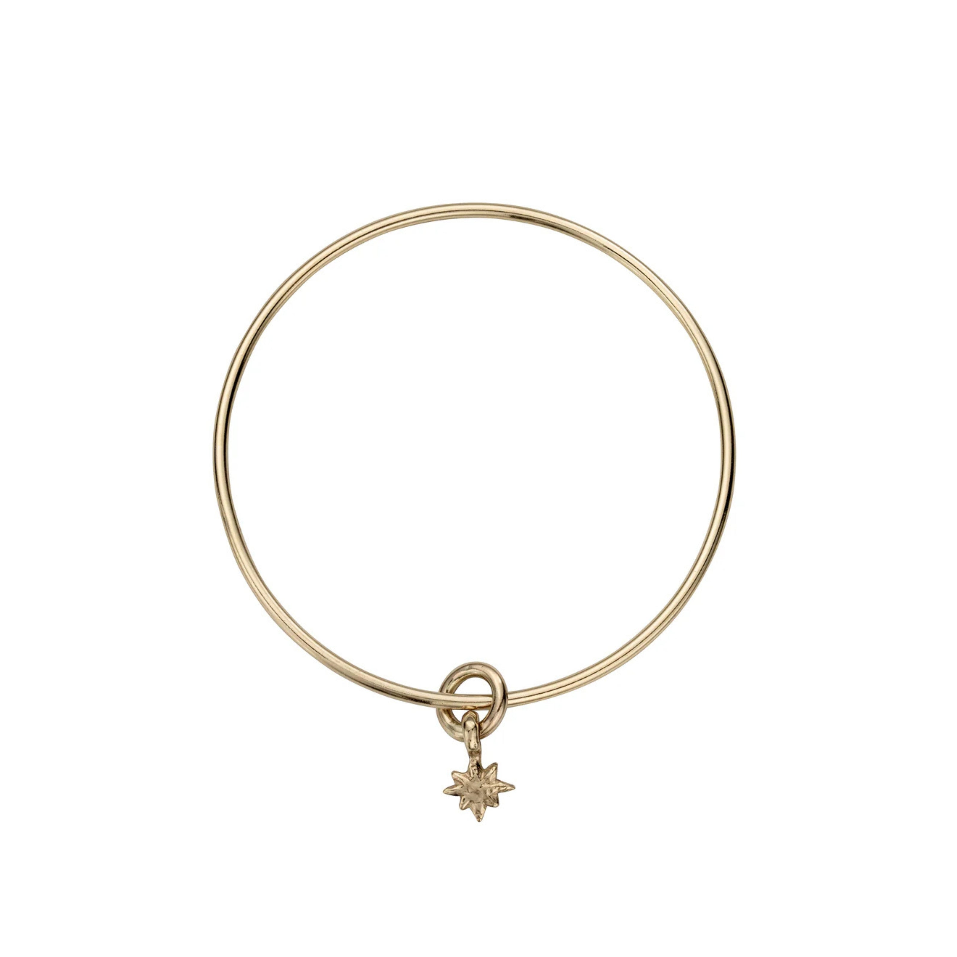 Gold Baby North Star Bangle