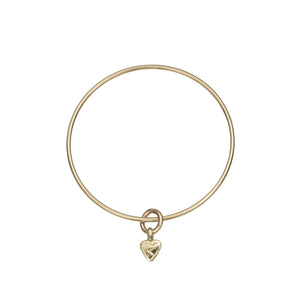 Gold Baby Heart Bangle