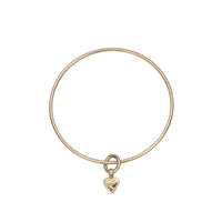 Gold Baby Heart Bangle