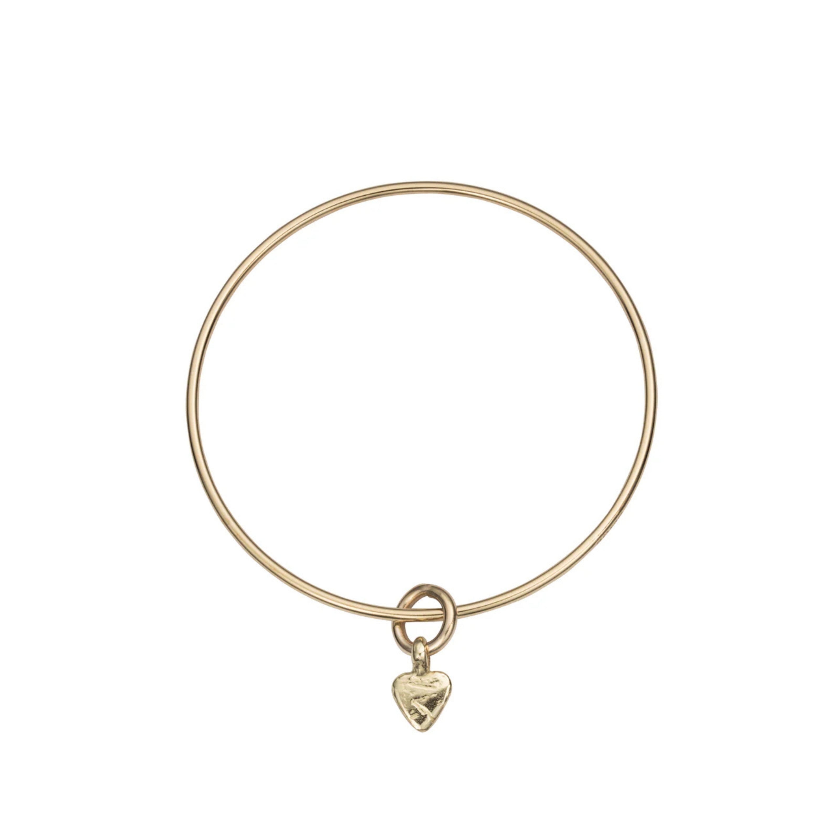 Gold Baby Heart Bangle