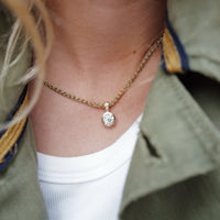 CIANA Gold Lab Grown Diamond Pendant Necklace