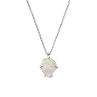 No.29 Silver Rock Crystal Pendant Necklace