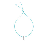 Silver Little Boy Cord Bracelet