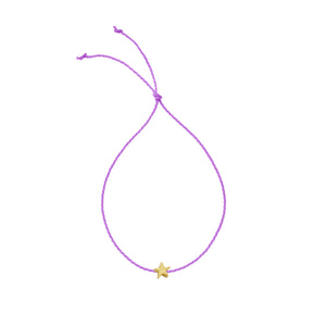 Gold Tiny Star Cord Bracelet