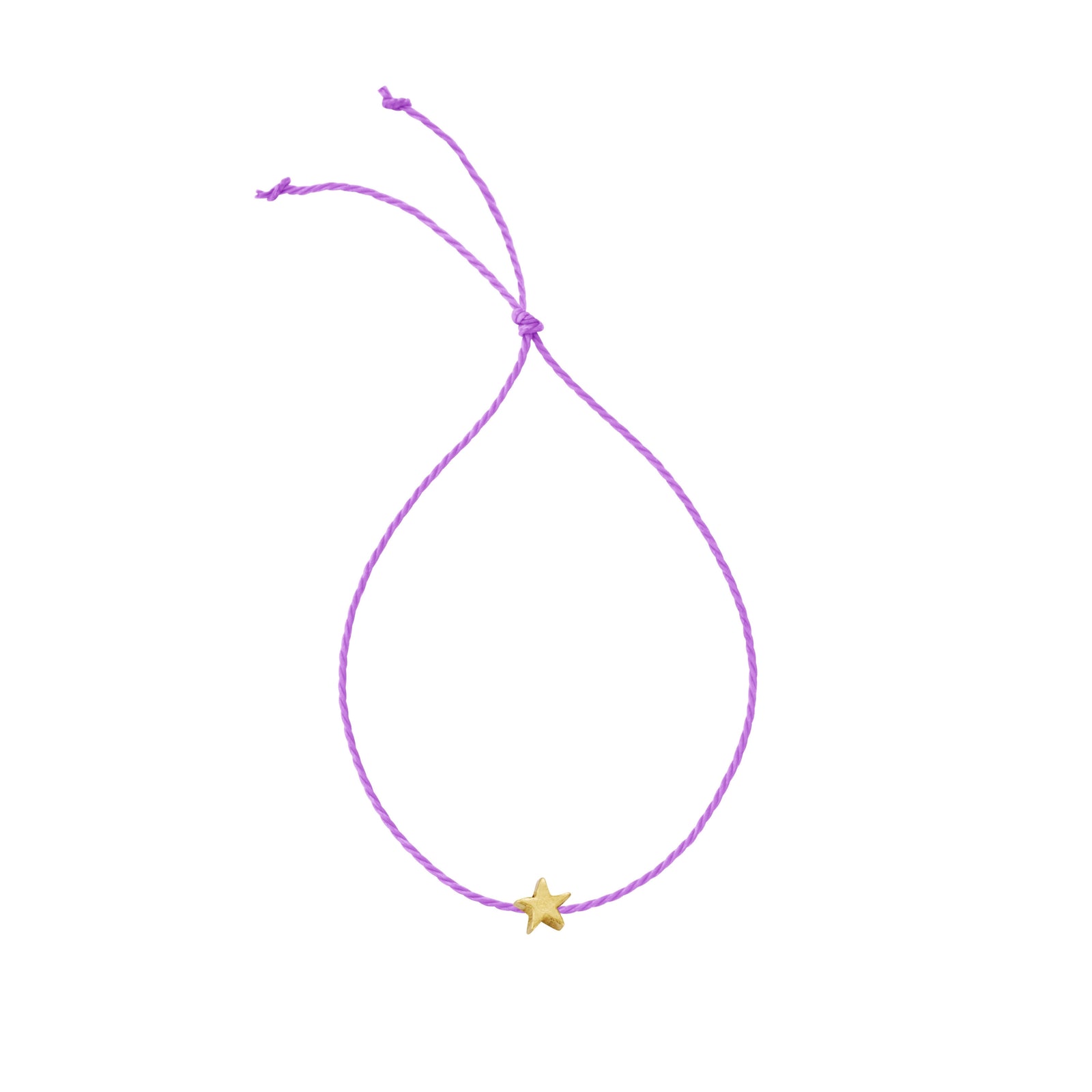 Gold Tiny Star Cord Bracelet